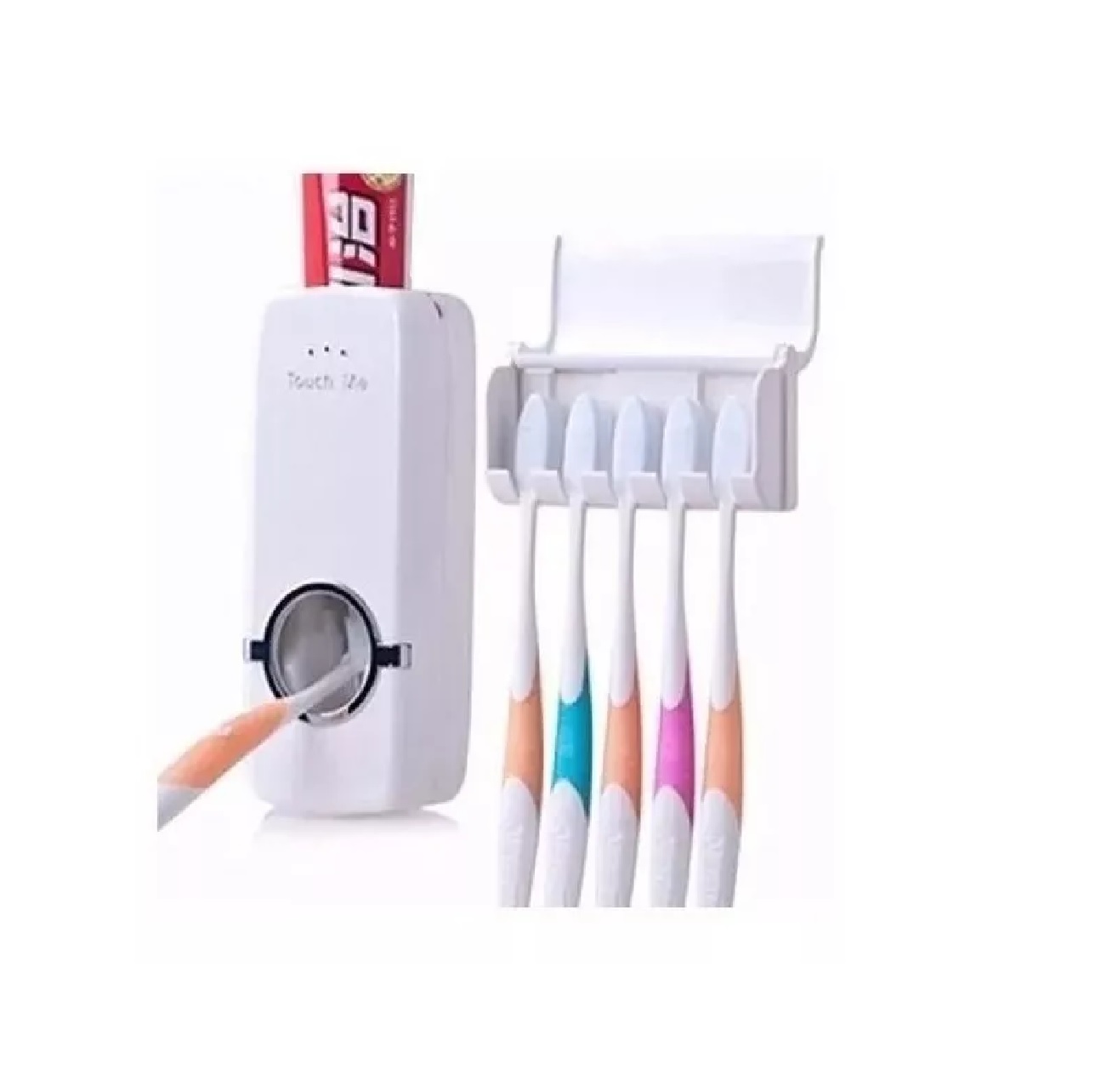Dispensador Automatico Para Pasta Dental Con Porta Cepillos