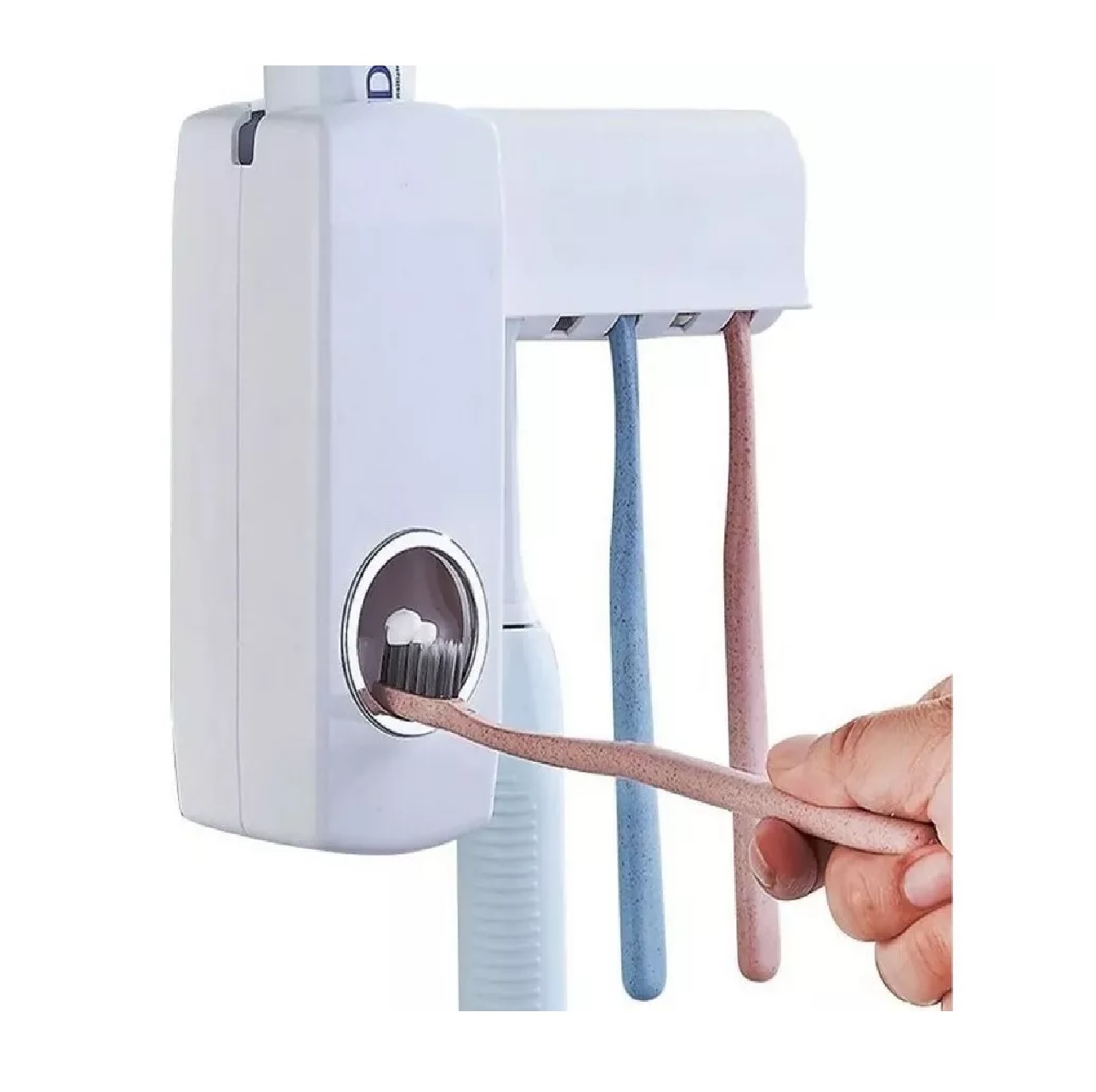 Dispensador Automatico Para Pasta Dental Con Porta Cepillos