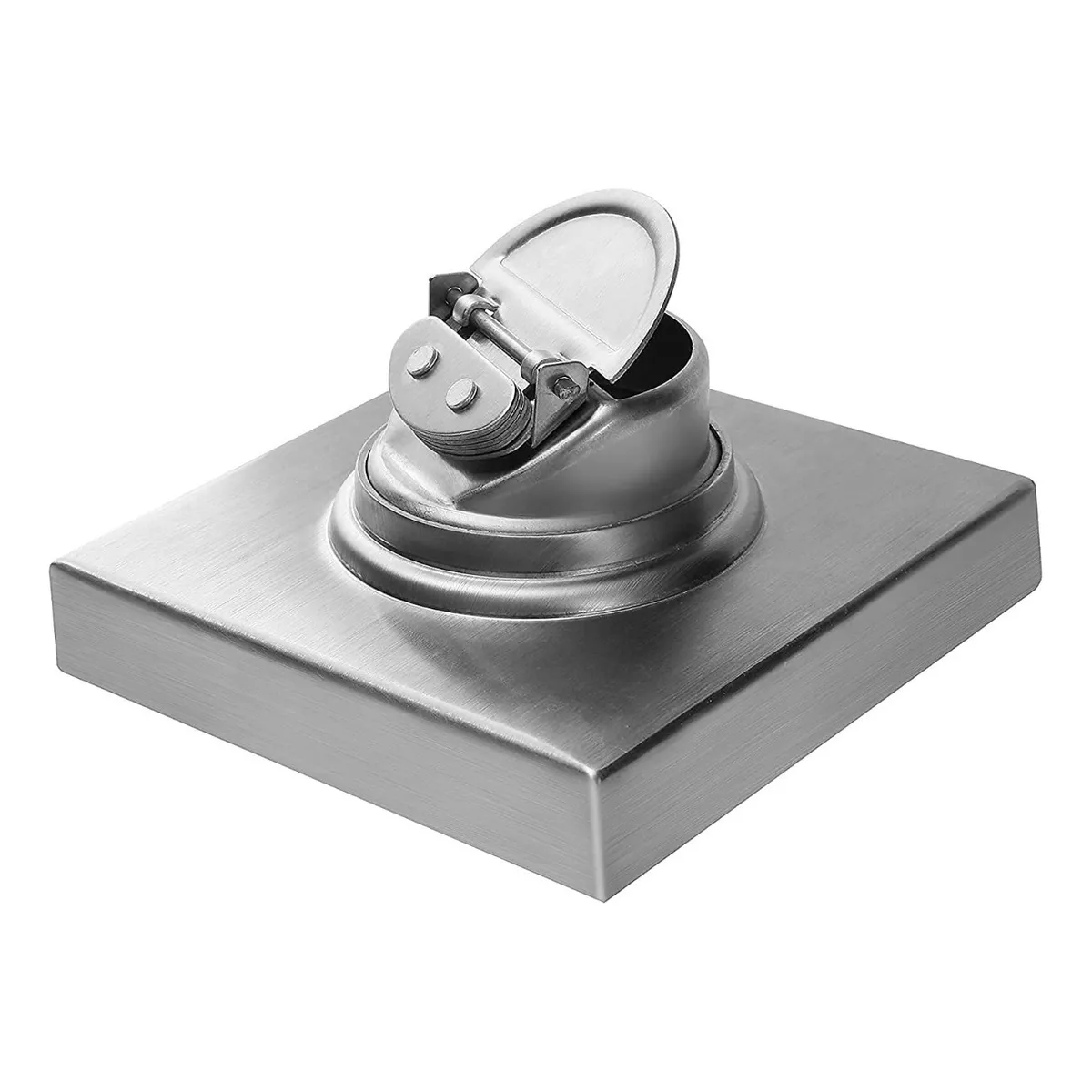 Desagüe De Piso Acero Inoxidable Invisible Coladera 11x11cm Plata