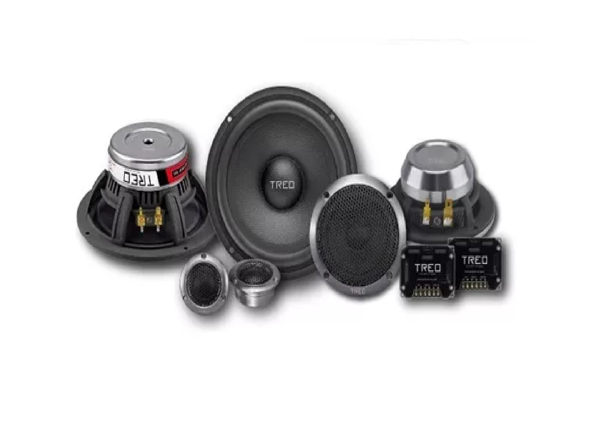 Set De Medios 3 Vias Treo Stage65.3sq 1200w Premium