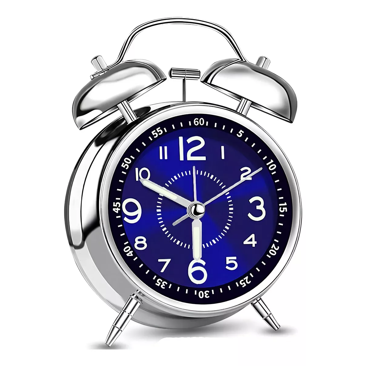 Reloj de mesa analógico color azul