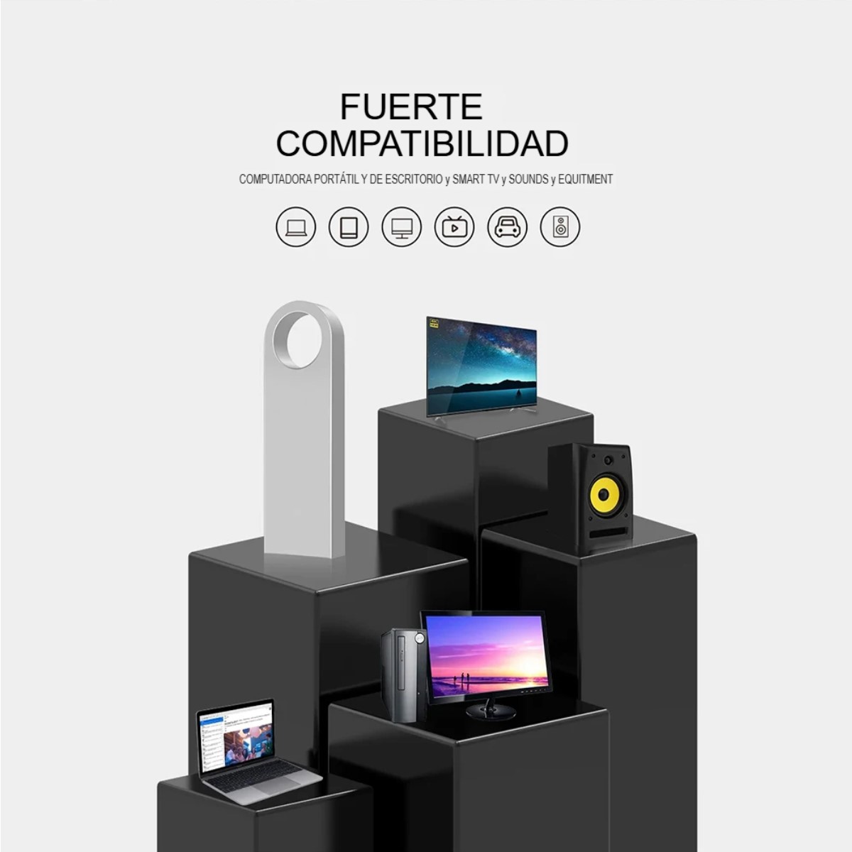 Memoria Unidad Flash USB 3,0 de alta velocidad Pendrive negro de 2TB portátil SSD metálica gamer
