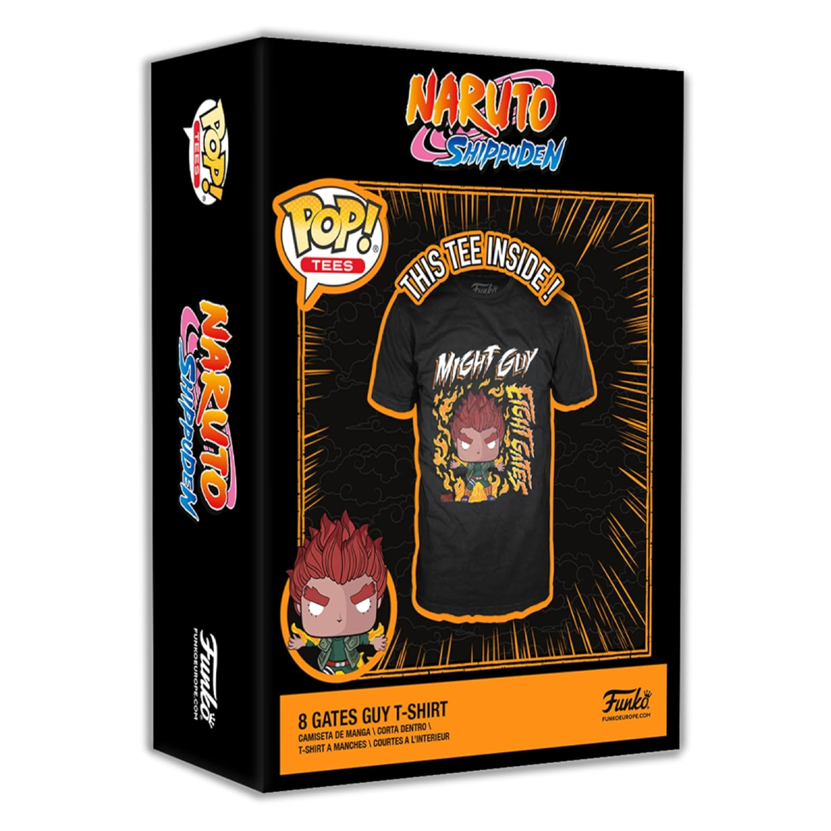 Funko Boxed Tee: Naruto - Guy 8 Puertas Playera Mediana