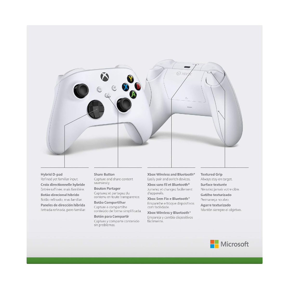 Control Inalambrico Xbox - Robot White
