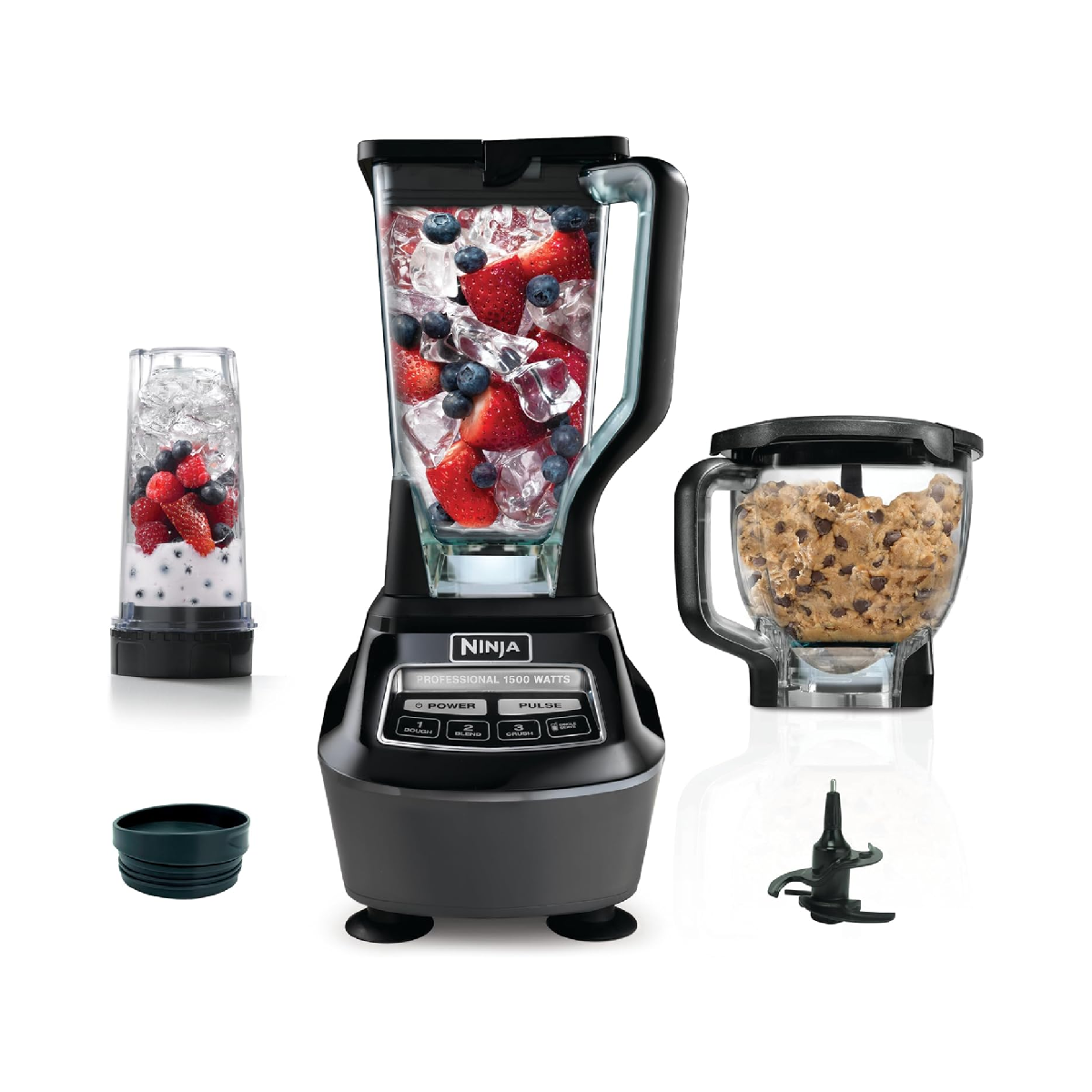 Ninja - Sistema de Cocina 3 en 1, Licuadora XL y Personal + Procesador | BL770AMZ