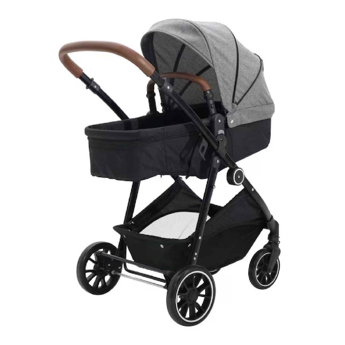 Carriola 4 en 1 Aria Gris Lifestyle Sistema de Viaje Negro