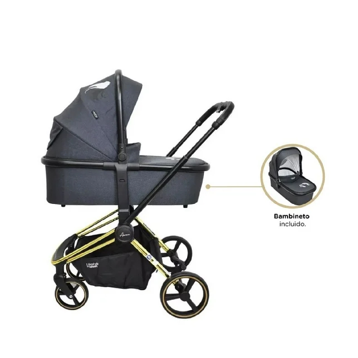 Carriola Para Bebé Sistema De Viaje Aaron Gris Lifestyle By Infanti