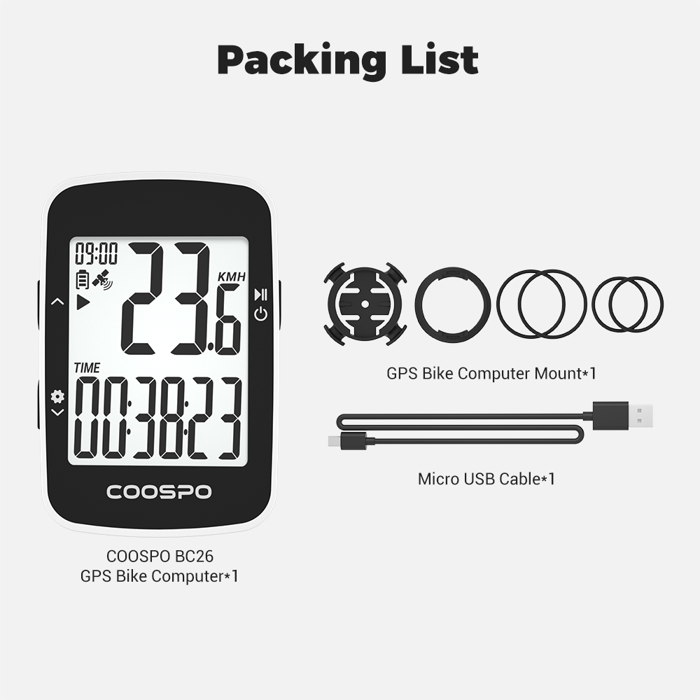 CICLO COMPUTADORA  COOSPO BC26 BLANCA