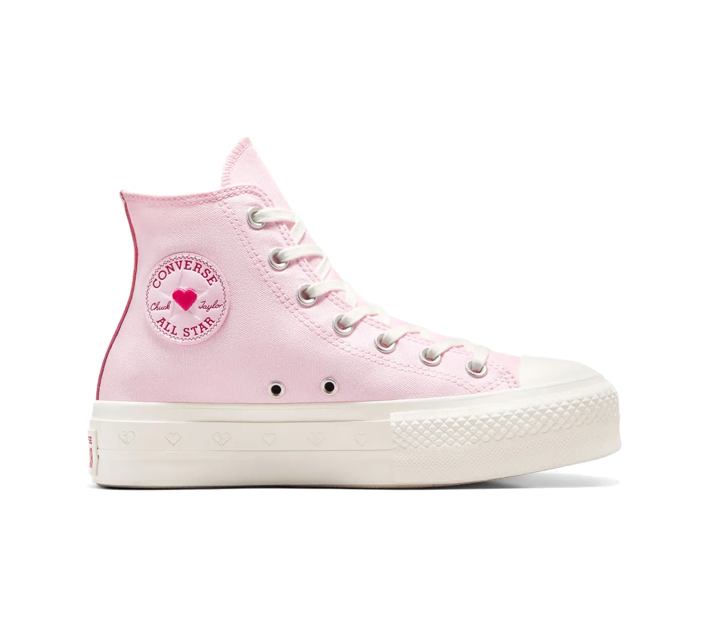 Tenis Converse San Valentin de Plataforma de Lona para Mujer Original A13652C
