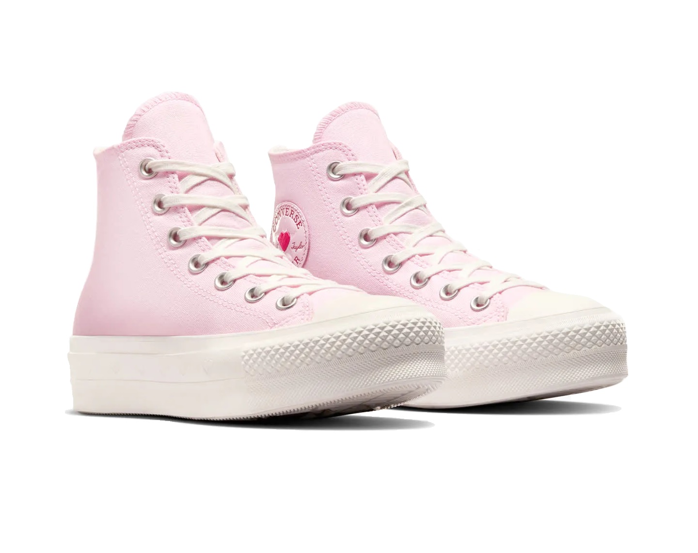 Tenis Converse San Valentin de Plataforma de Lona para Mujer Original A13652C