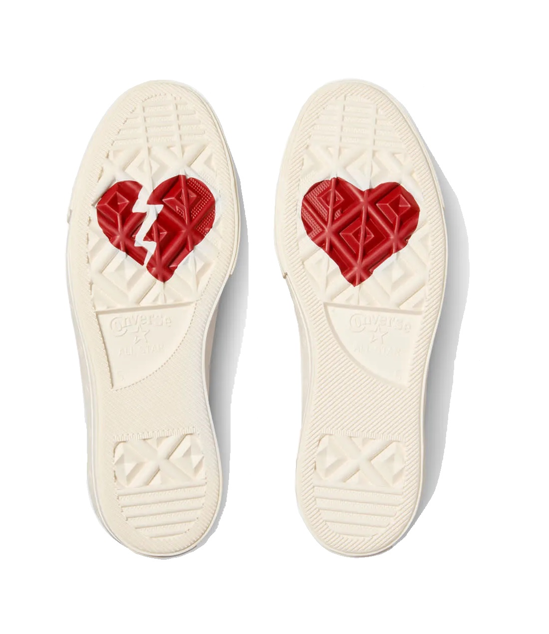 Tenis Converse San Valentin de Plataforma Lift Rojos en Choclo de Lona para Mujer A13653C
