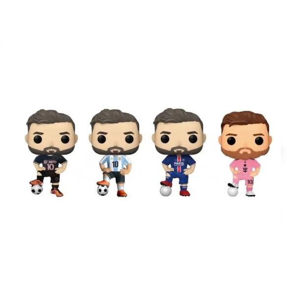 Paquete 4 Funkos Futbol: Lionel Messi