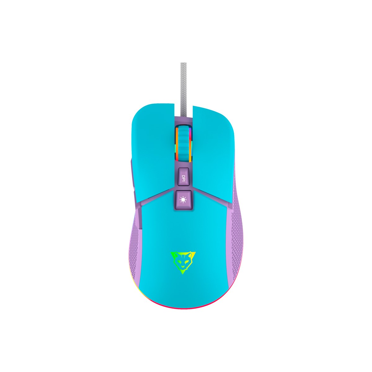 Mouse Gamer Ocelot Gaming Óptico Candy Blue Alámbrico USB