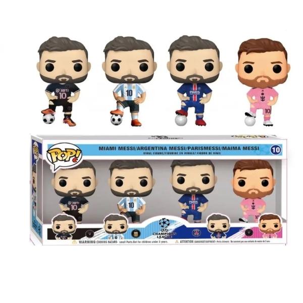 Paquete 4 Funkos Futbol: Lionel Messi