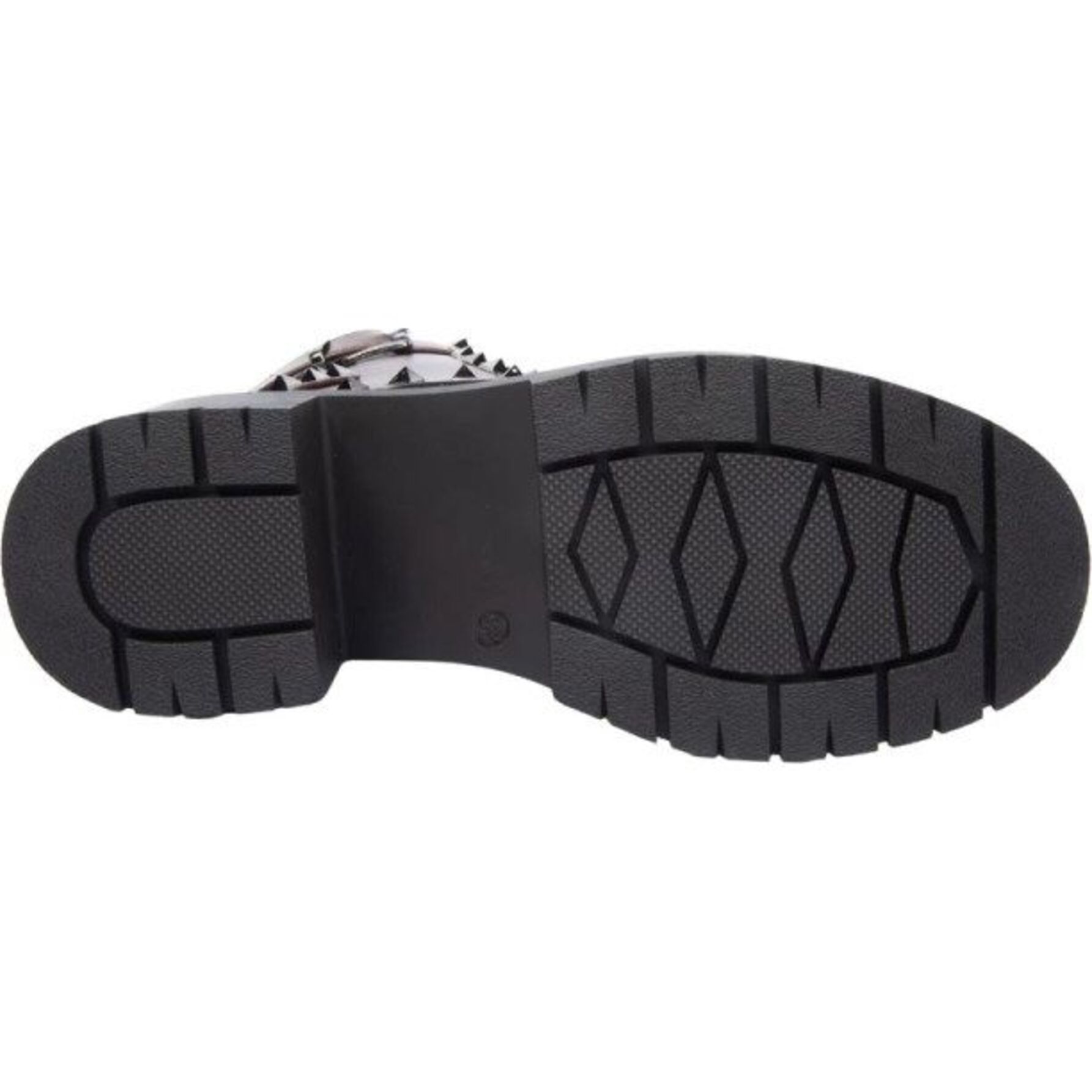 Botas para mujer, estilo militar , con acabado napa y estoperoles, suela antiderrapante, color café, marca Goodyear, mod. 1141449