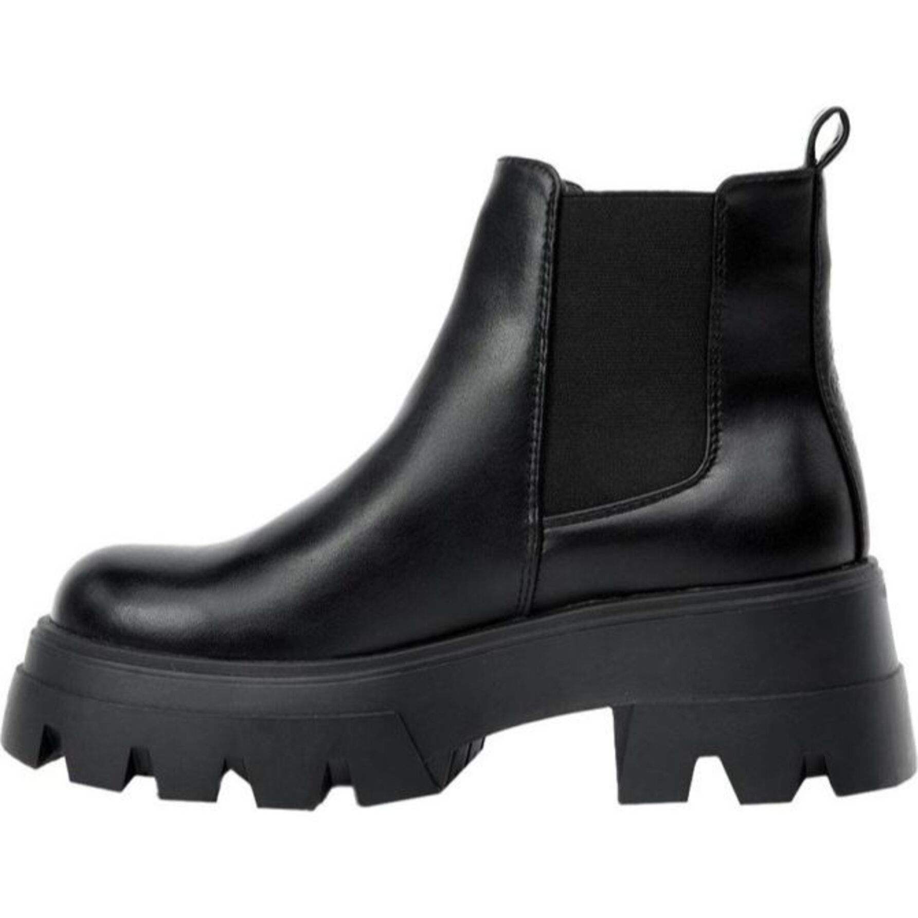 Botas para mujer, tipo Chelsea, con suela track, acabado napa, color negro, marca Goodyear, mod. 1141718
