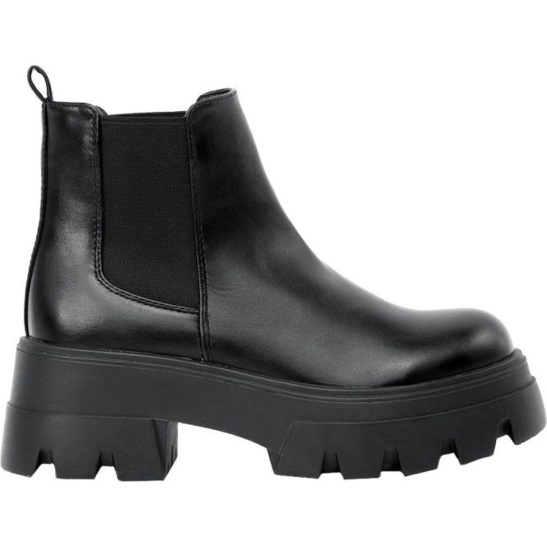 Botas para mujer, tipo Chelsea, con suela track, acabado napa, color negro, marca Goodyear, mod. 1141718