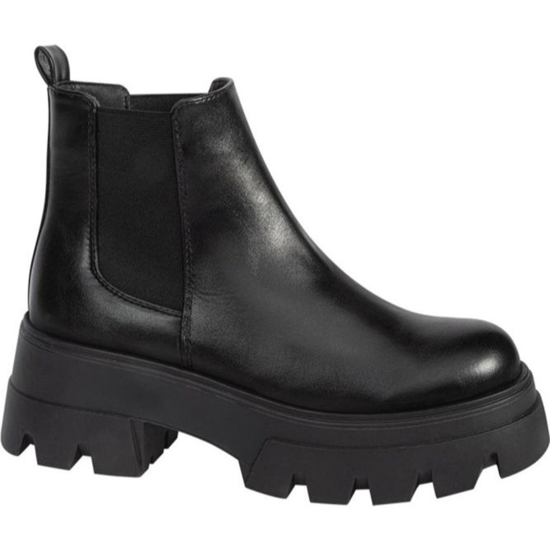 Botas para mujer, tipo Chelsea, con suela track, acabado napa, color negro, marca Goodyear, mod. 1141718