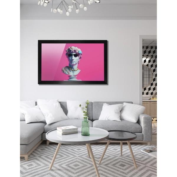 Cuadro Decorativo Diseño Aesthetic Papel Metálico Textura Brillante 69x49 cm