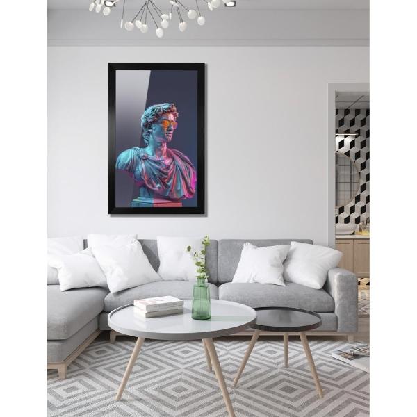 Cuadro Decorativo Diseño Aesthetic Papel Metálico Textura Brillante 47x34 cm