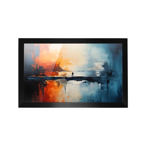 Cuadro Decorativo Diseño Pintura Papel Metálico Textura Brillante 89x59 cm