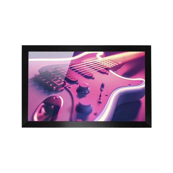 Cuadro Decorativo Diseño Guitarra Papel Metálico Textura Brillante 89x59 cm