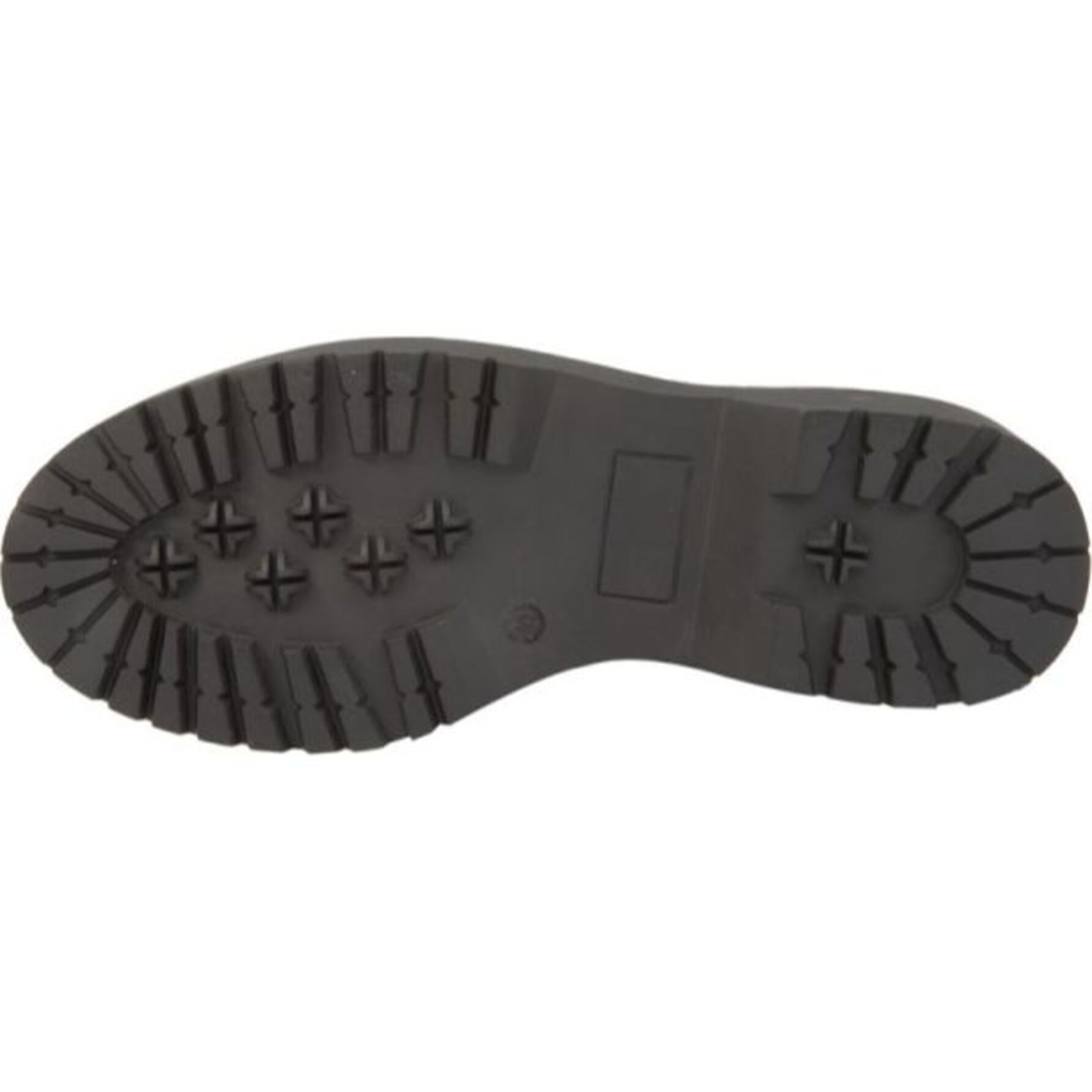 Botas para mujer, con estoperoles y suela antiderrapante, acabado napa, color negro, marca Belinda Peregrin, mod. 1141725