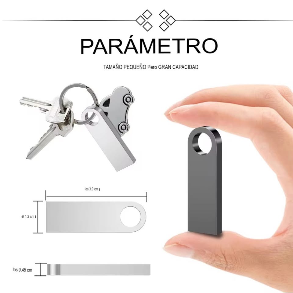 Memoria Unidad disco USB 3,0 alta velocidad Pendrive dorado de 2TB portátil SSD metálica pc lap