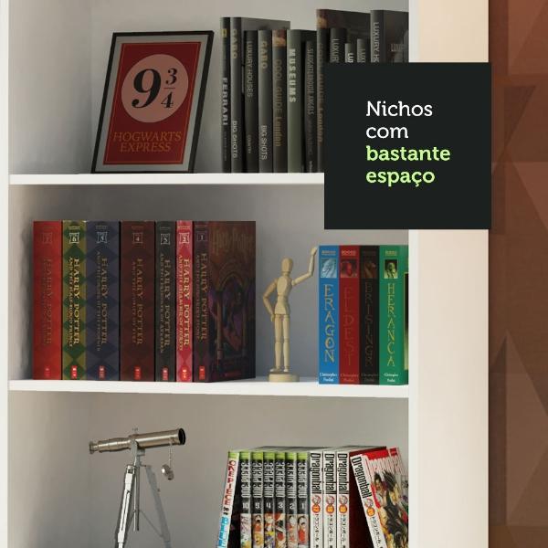 Kit Estante Librero Madesa 6908 y Organizador 6907 Blanco