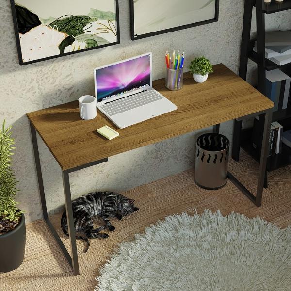Escritorio Madesa Home Office y Mueble Estante Librero MN