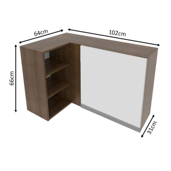 Alacena Gabinete Superior De Esquina Cocina Madesa Glamy 01 MB
