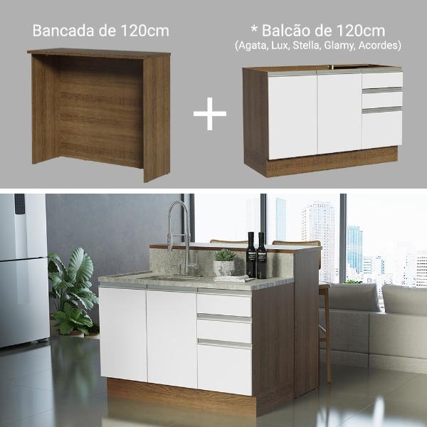 Isla de Cocina con Encimera y Mostrador Madesa Glamy 120 MB