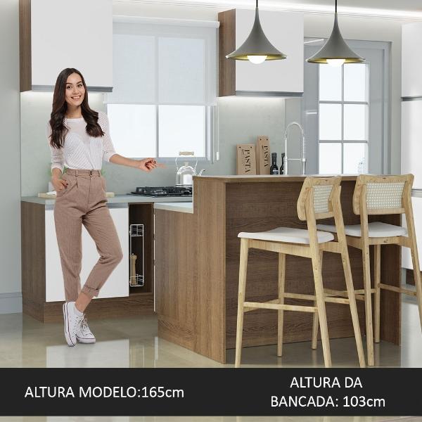 Isla de Cocina con Encimera y Mostrador Madesa Glamy 120 MB