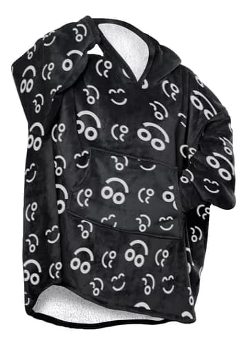 Coomfi - Maxi Hoodie, Sudadera Para Dormir Adulto Unitalla Negro