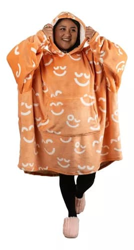 Coomfi - Maxi Hoodie, Sudadera Para Dormir Unitalla Adulto Naranja