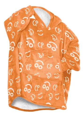 Coomfi - Maxi Hoodie, Sudadera Para Dormir Unitalla Adulto Naranja