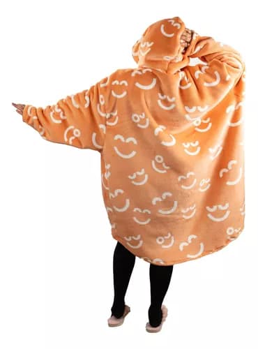 Coomfi - Maxi Hoodie, Sudadera Para Dormir Unitalla Adulto Naranja
