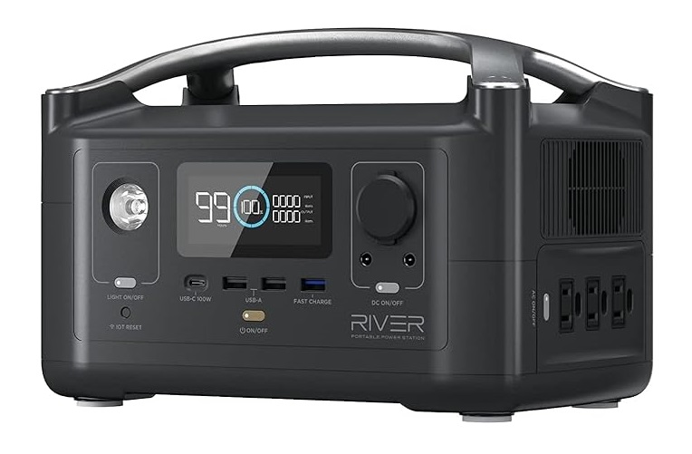 Estación De Energía Portátil EF4 Ecoflow River 288wh Color Negro