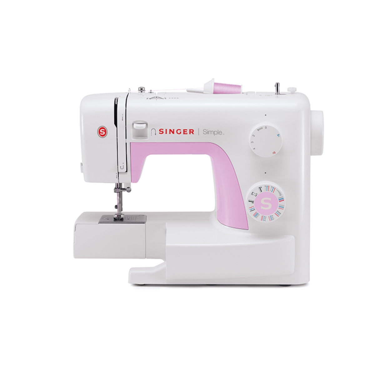 Maquina de Coser Singer 3223 Portátil Simple Rosa/Blanco ALBY7*