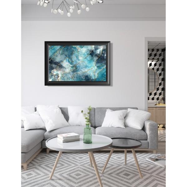 Cuadro Decorativo Diseño Marble Papel Metálico Textura Mate 89x59 cm