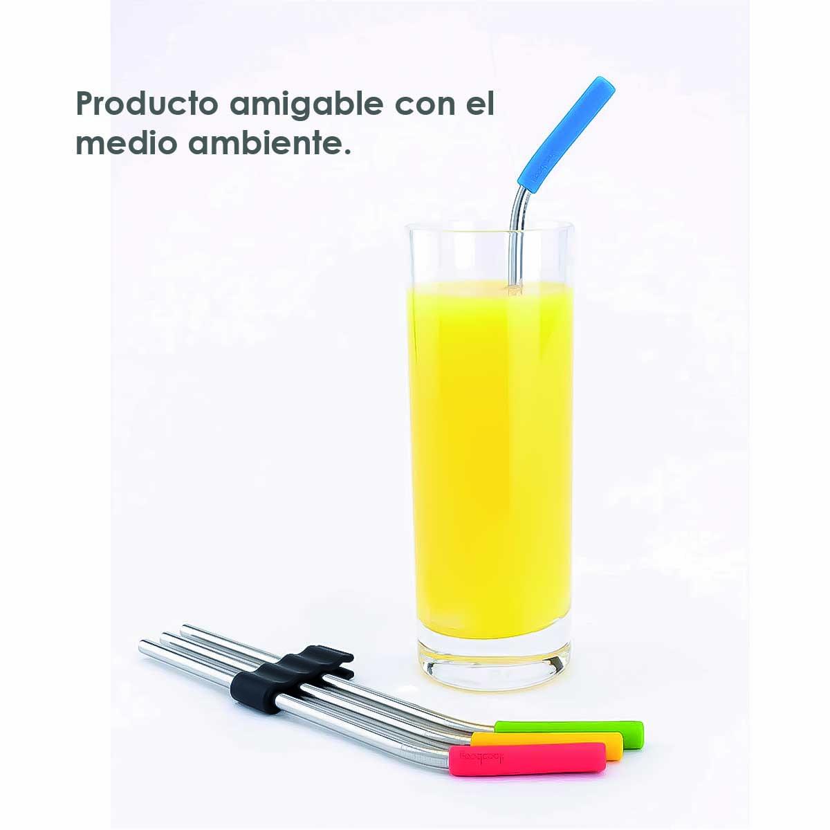  Ilios Innova | Popotes de Acero Inoxidable y Cepillos Limpiadores Reutilizables 