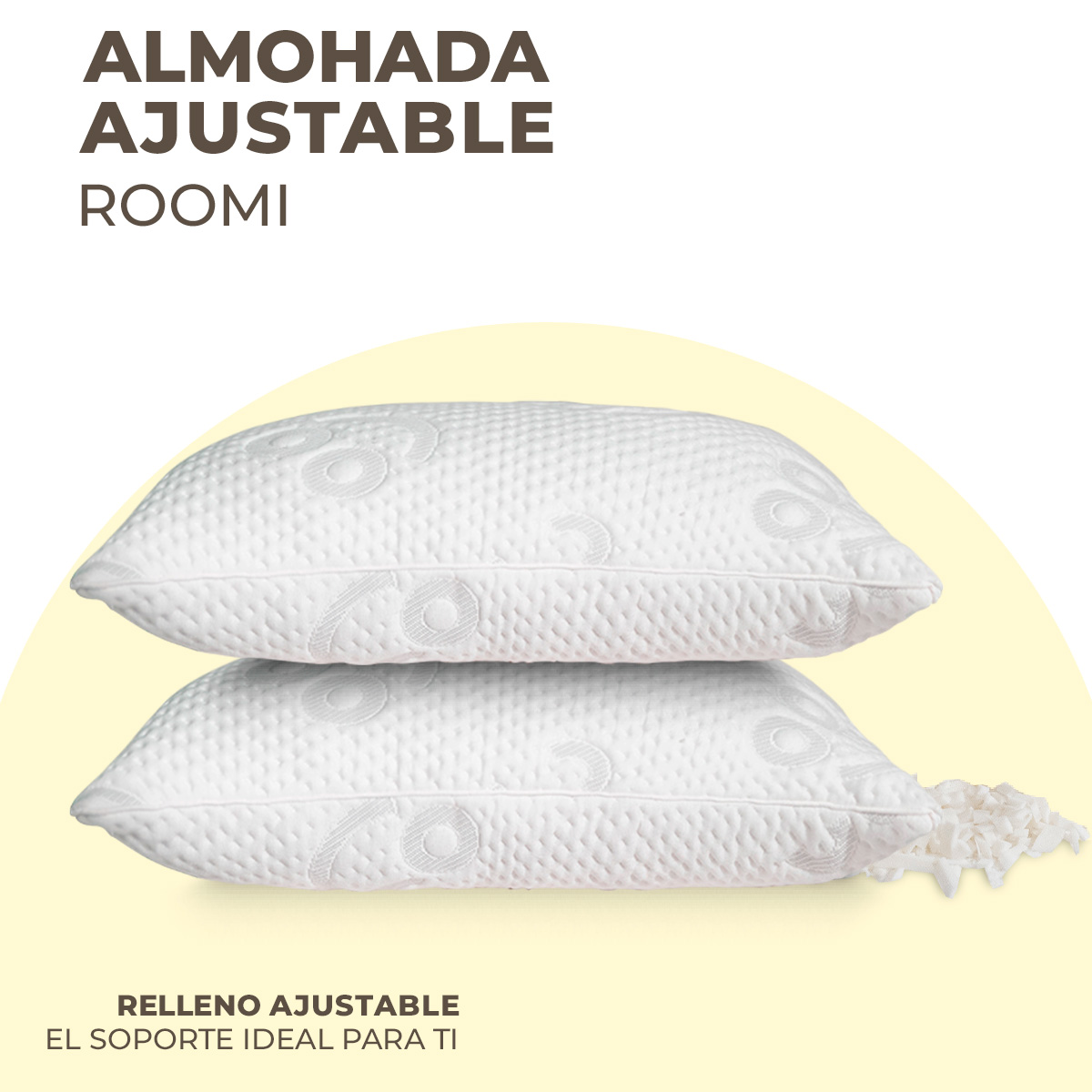 Colchón King Size Roomi Smile Más 2 Almohadas Memory Foam