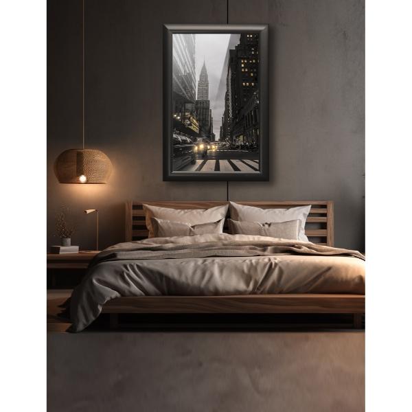 Cuadro Decorativo Diseño New York Papel Metálico Textura Brillante 89x59 cm
