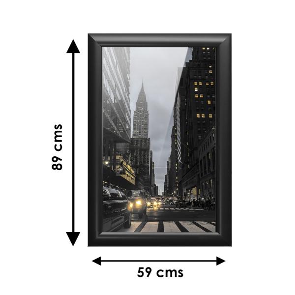 Cuadro Decorativo Diseño New York Papel Metálico Textura Brillante 89x59 cm