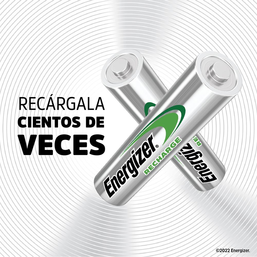 Cargador De Pilas Energizer Mini + 4 Pilas Recargables Aa