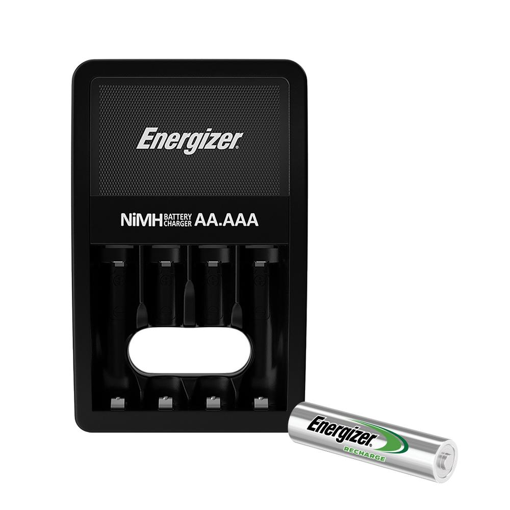 Cargador De Pilas Energizer Maxi 2 AA+ 4 Pilas Aaa