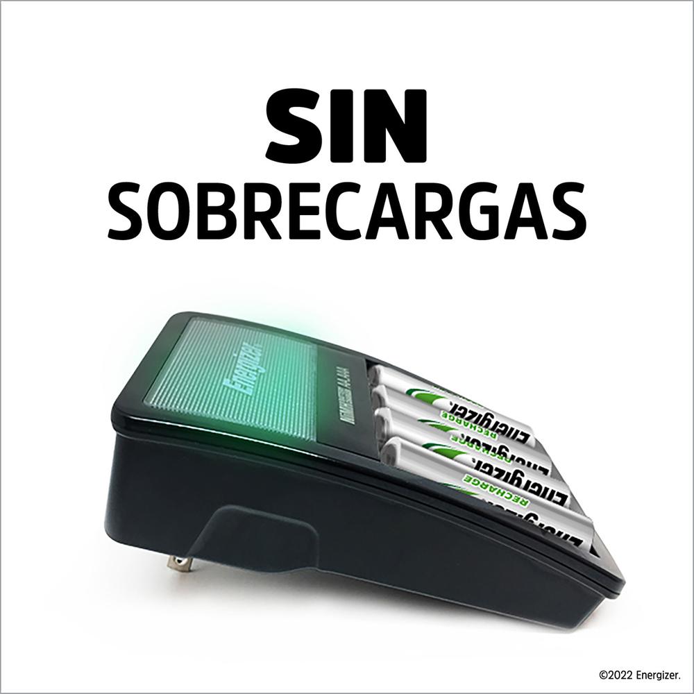 Cargador De Pilas Energizer Maxi 2 AA+ 4 Pilas Aaa