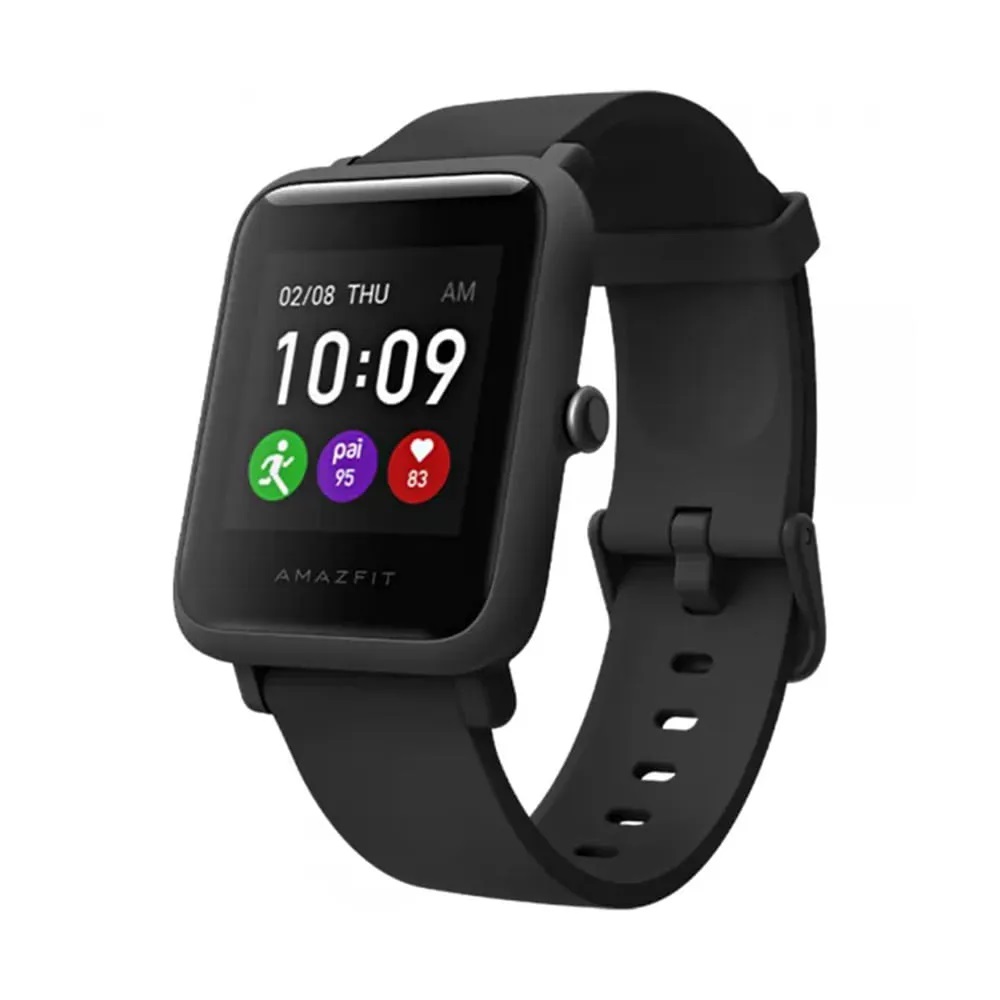 Smartwatch Amazfit Basic Bip S Lite 1 A1823 Caja De Policarbonato Color Charcoal Negro