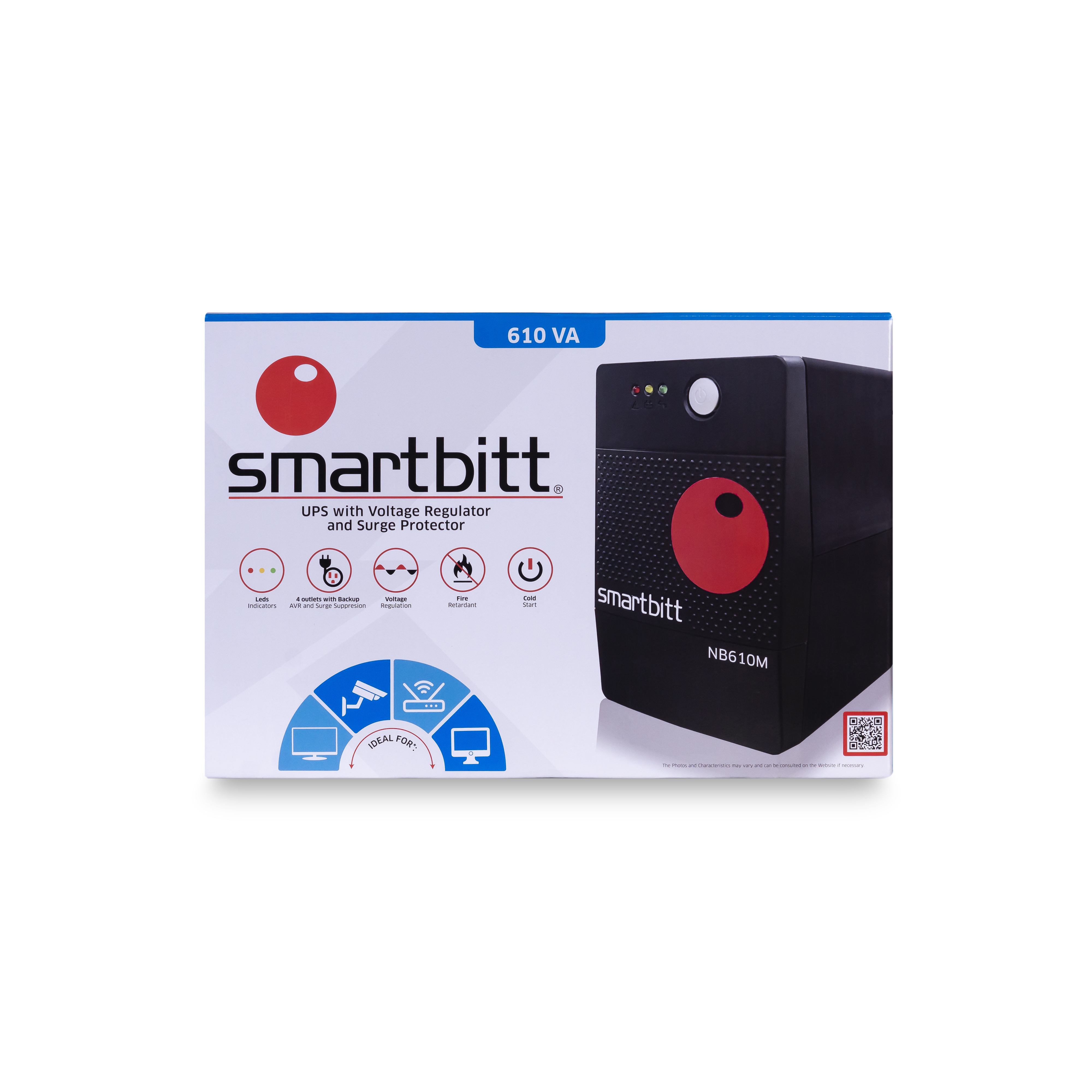 SMARTBITT NOBREAK 610VA 4 CONTACTOS MKTP SBNB610M