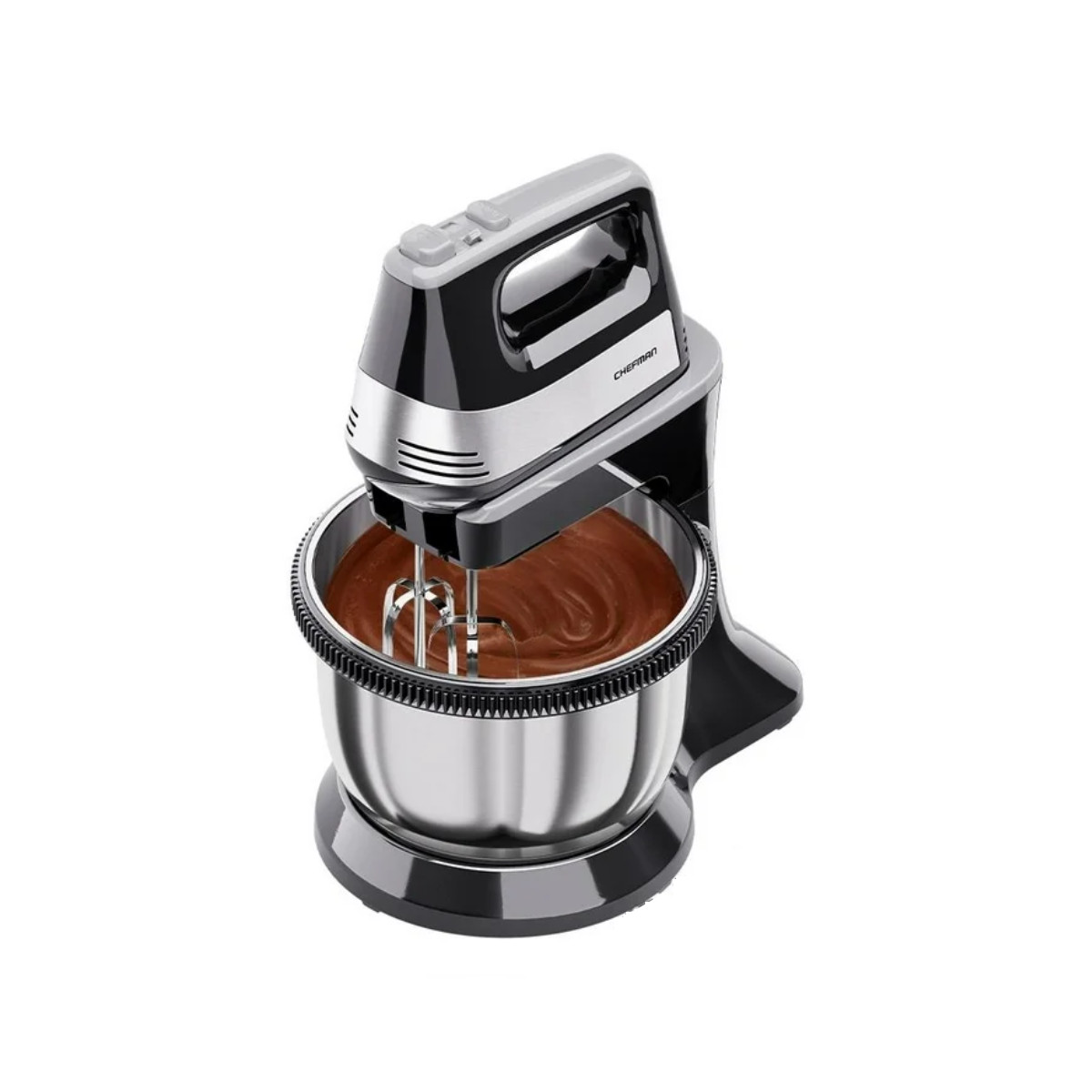 Batidora de Mano con Pedestal Chefman 3.4 Litros Negra RJ17-BK-MX